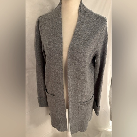 Rachel Zoe Light Grey Wool Cardigan | Small - Picture 2 of 6
